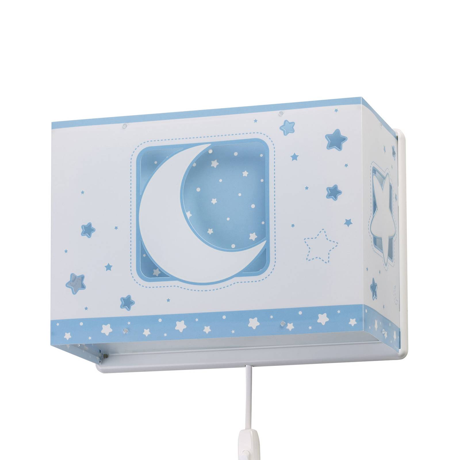 Lastenhuoneen seinävalo Moonlight pistoke sininen