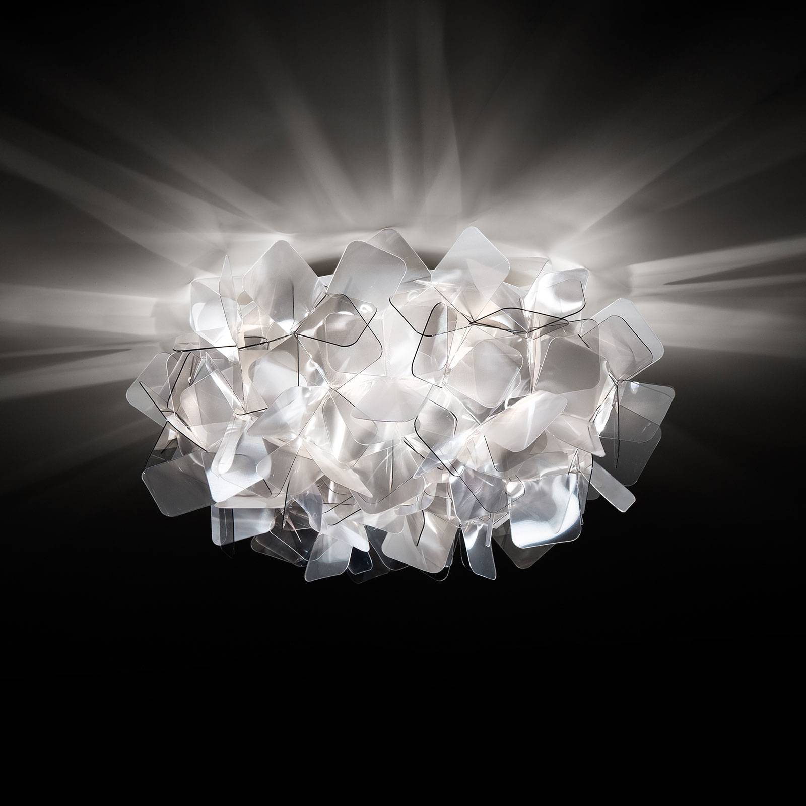 Slamp Clizia -kattovalaisin, Ø 32 cm, fumé