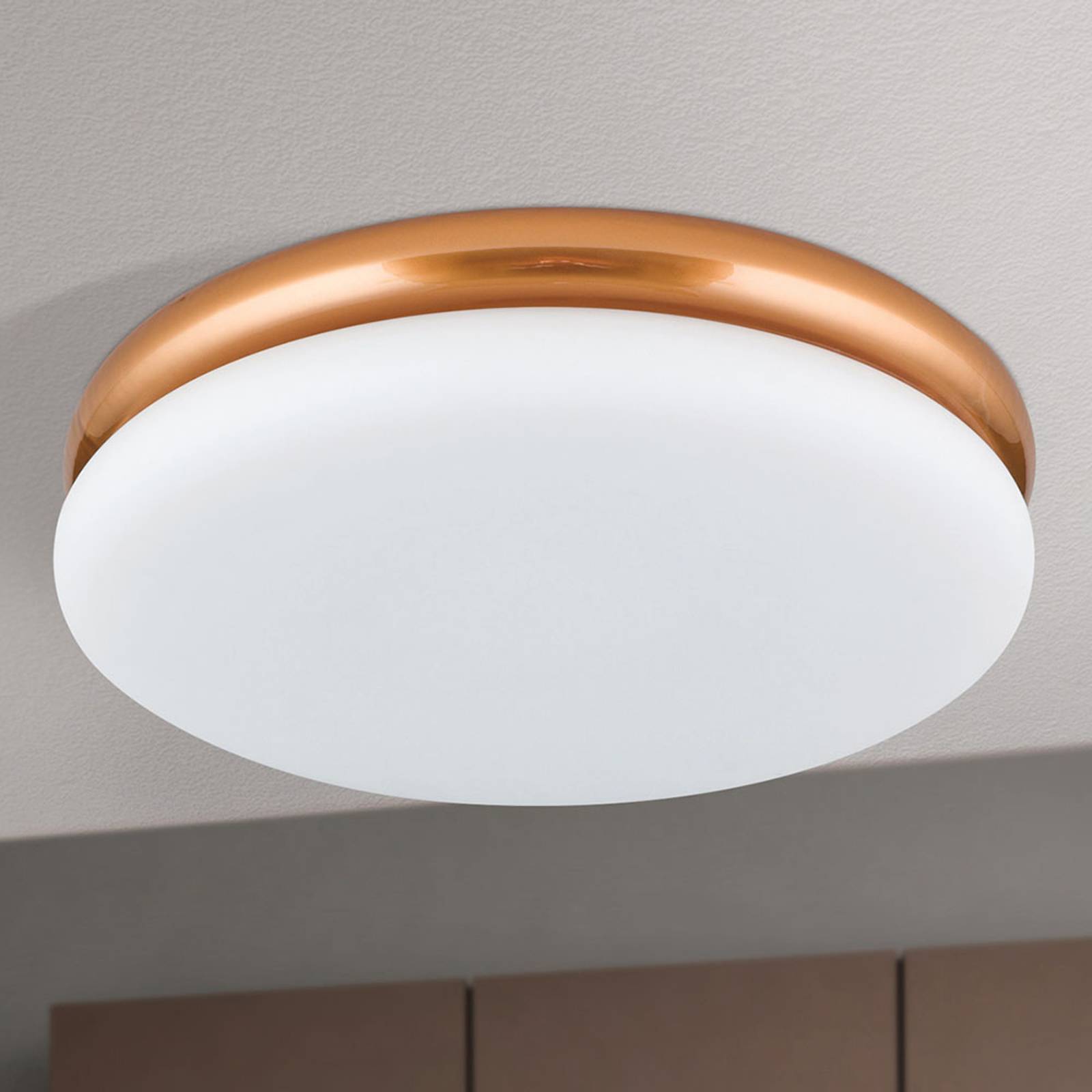 LED-kattovalaisin James, metallirunko, kupari