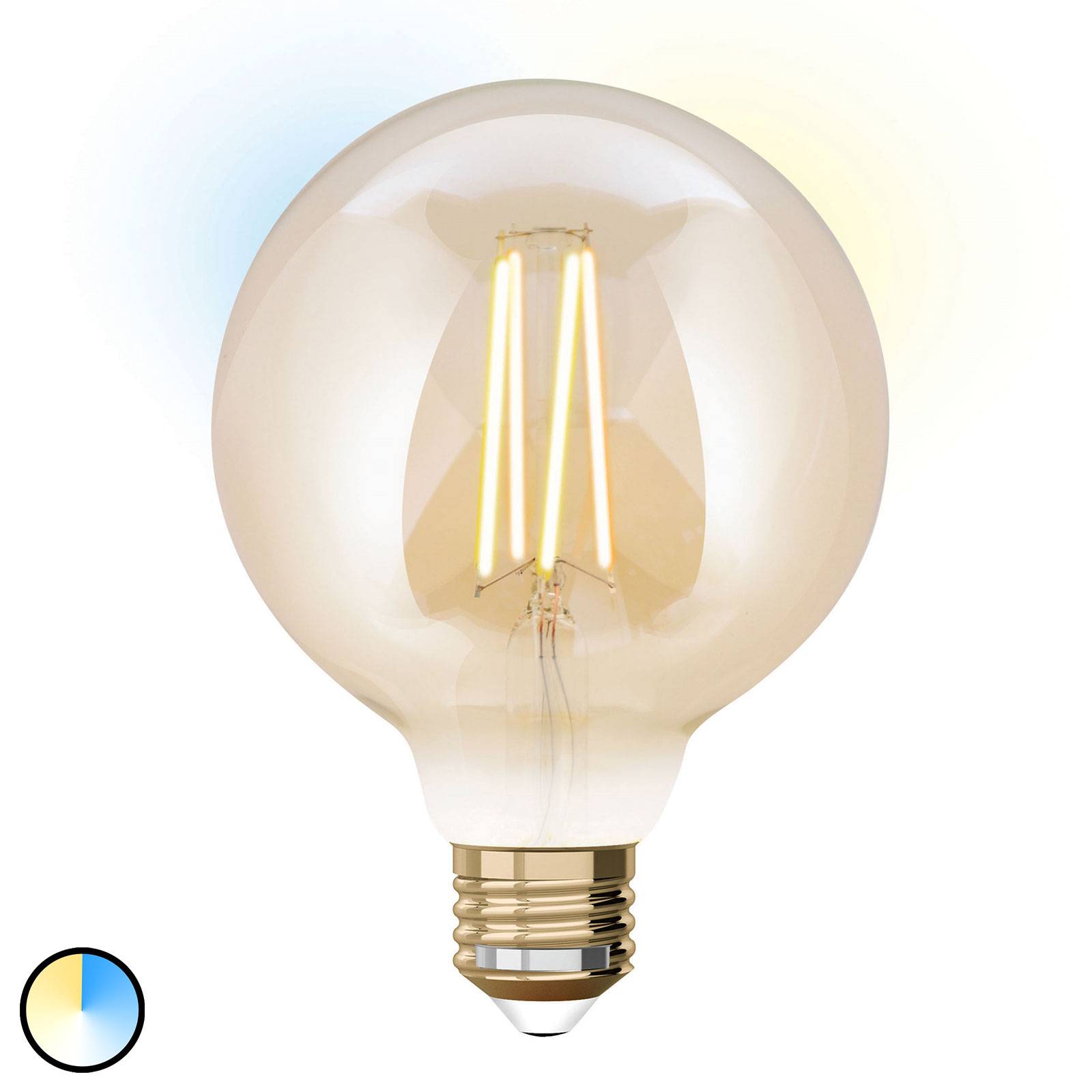 iDual-LED-globe-lamppu E27 9W, laajen.osa, 9,5cm