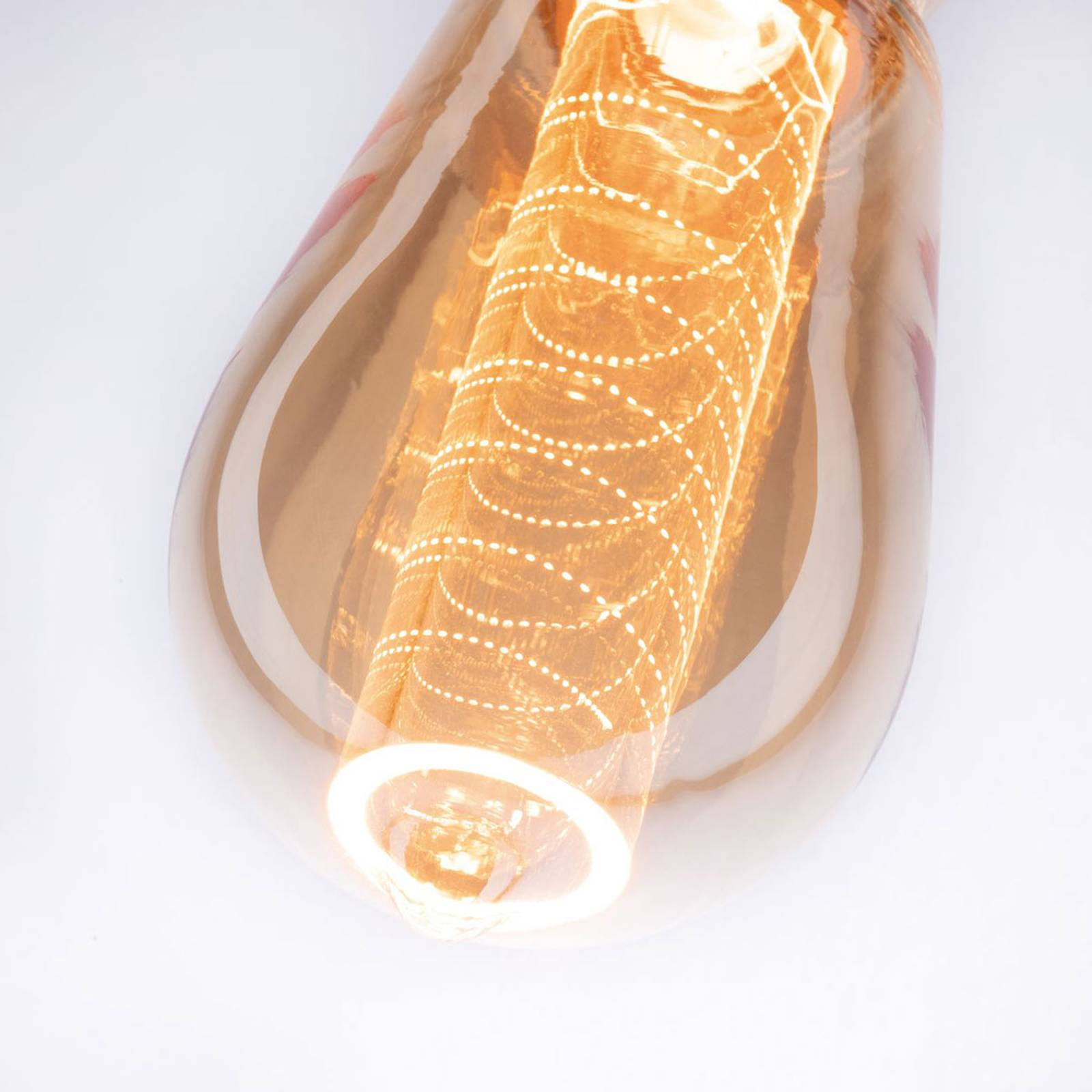 LED-lamppu E27 ST64 4W Inner Glow spiraalikuvio