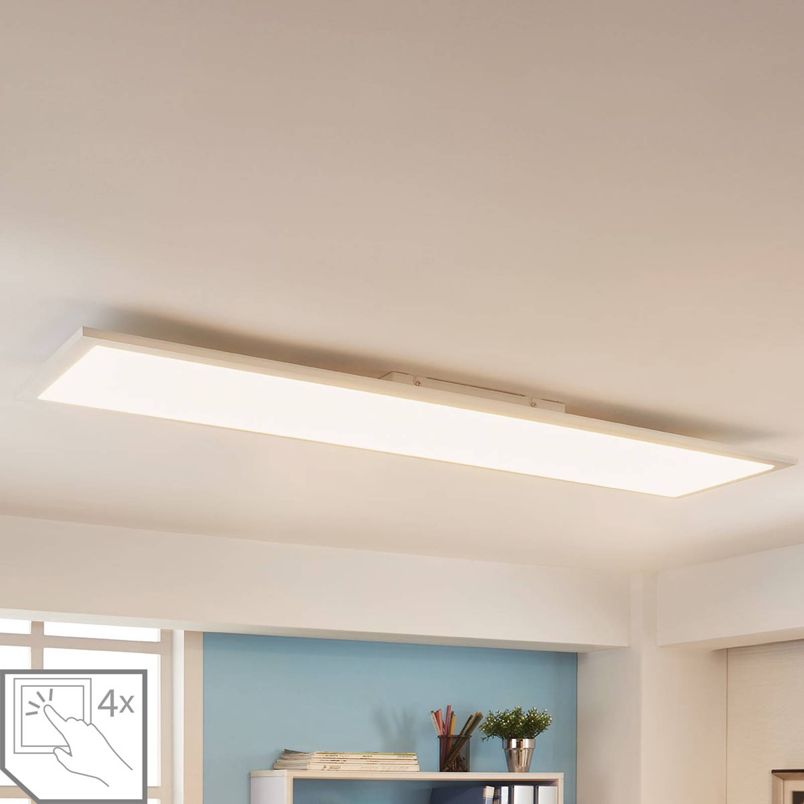 Arcchio Enja -LED-paneeli, 119,5 cm x 29,5 cm