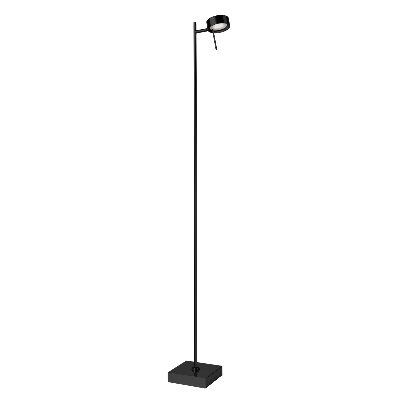 LED-lattiavalaisin Bling, himmennin, 1-lamp. musta