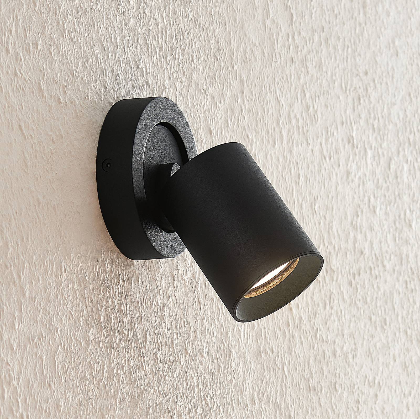 Arcchio Leevya -kattovalaisin 1-lamp. pyöreä musta
