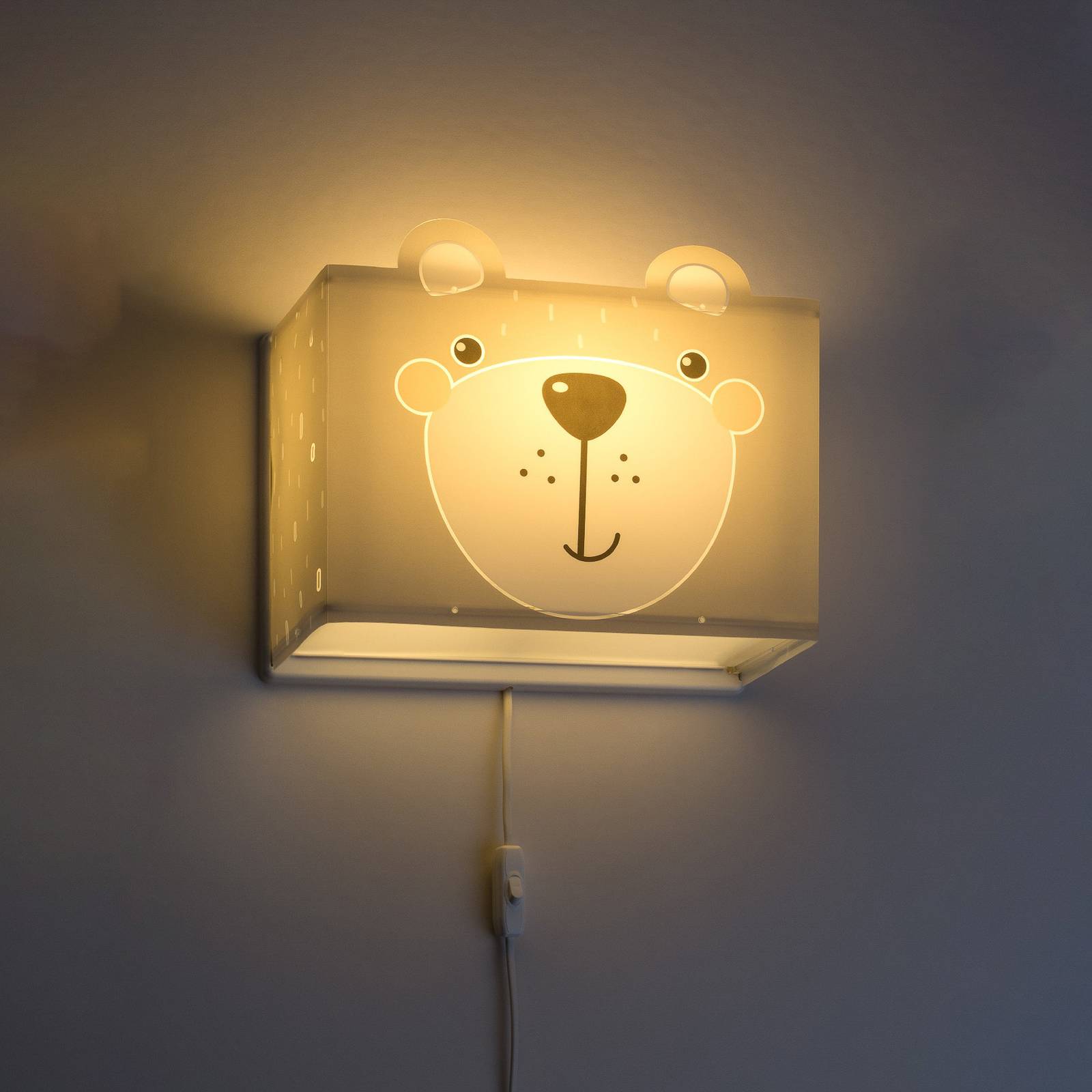 Lastenhuoneen seinävalaisin Little Teddy