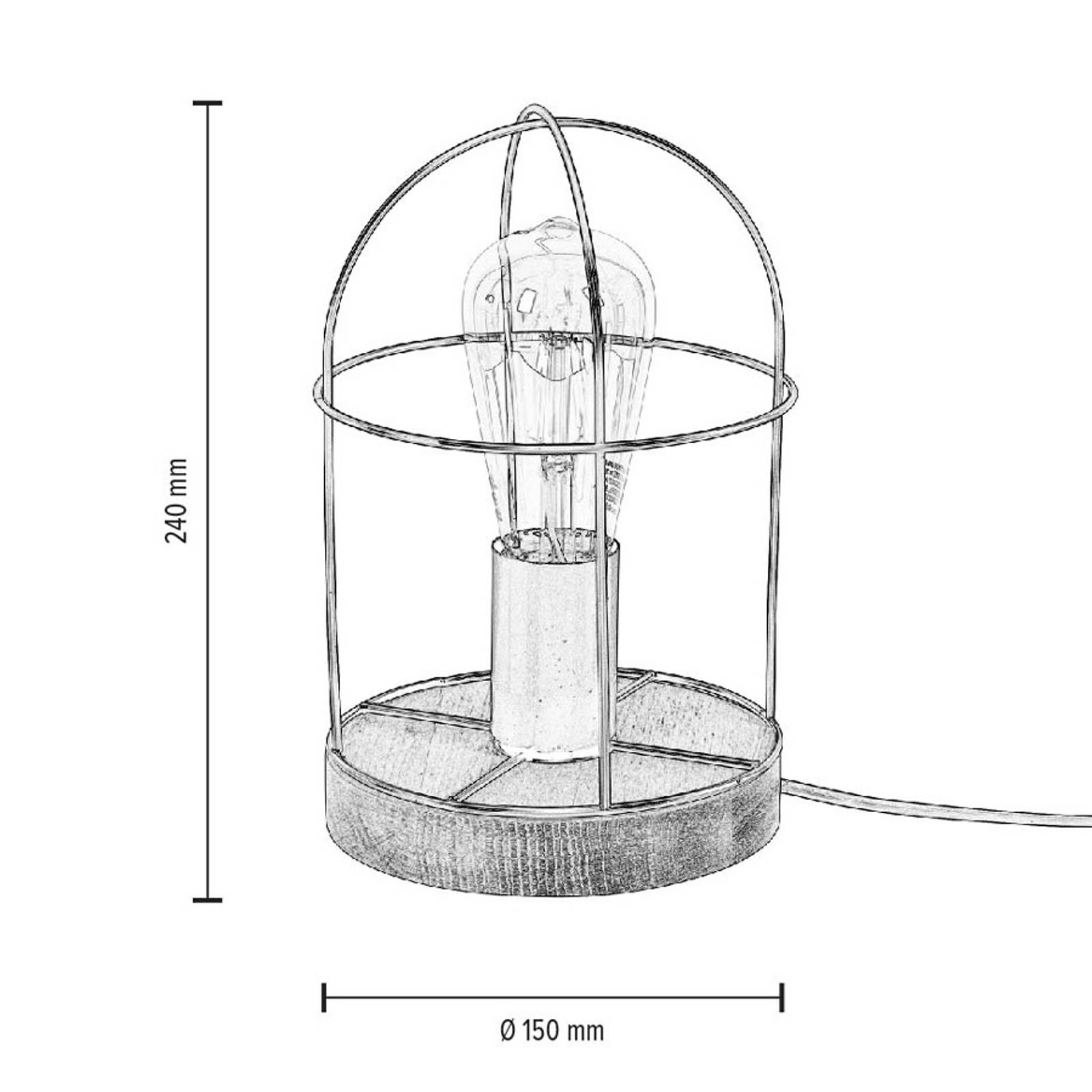 Envolight Neptuna -pöytävalaisin, metallivarjostin