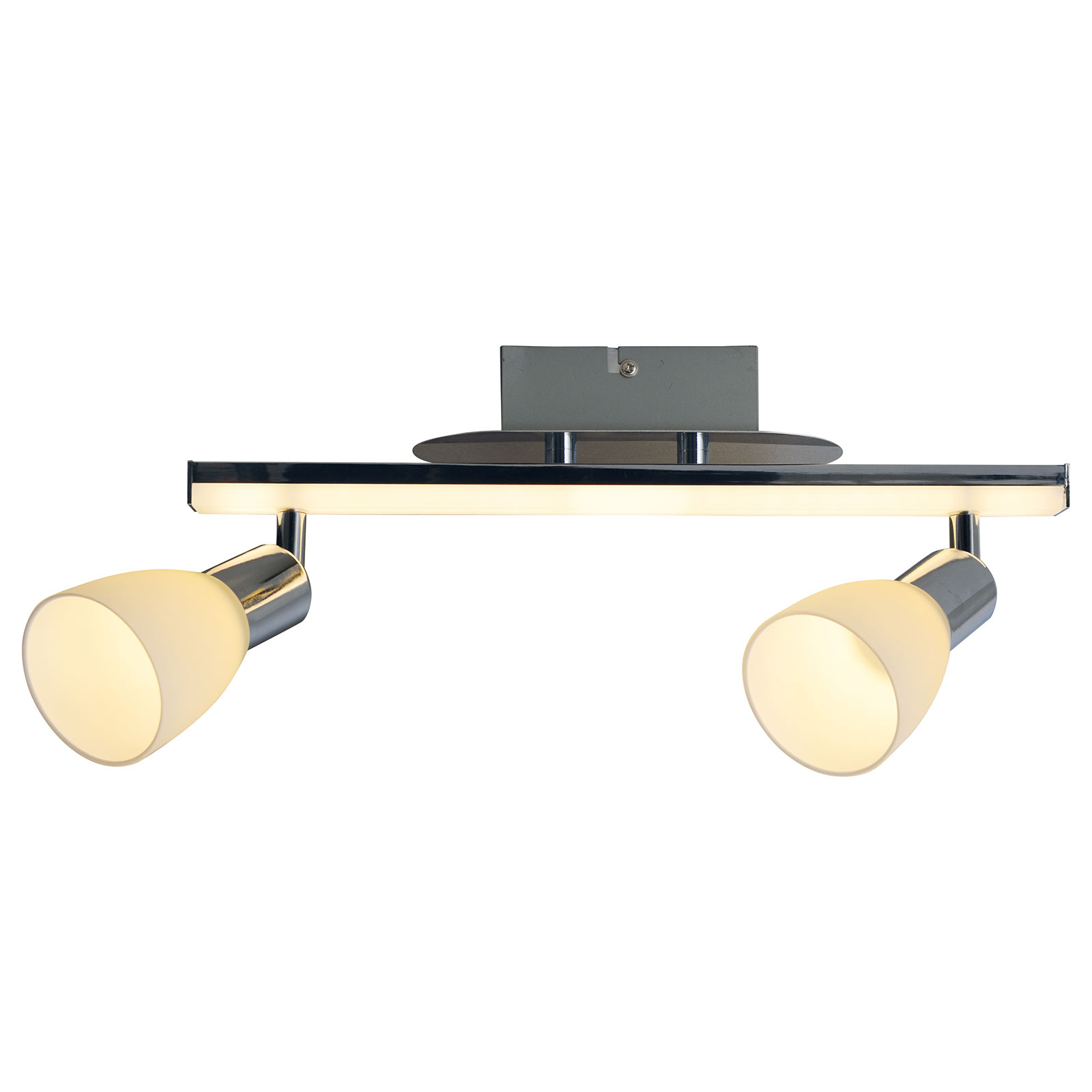 LED-kattovalaisin Ibiza 2-lamppuinen, pituus 39 cm