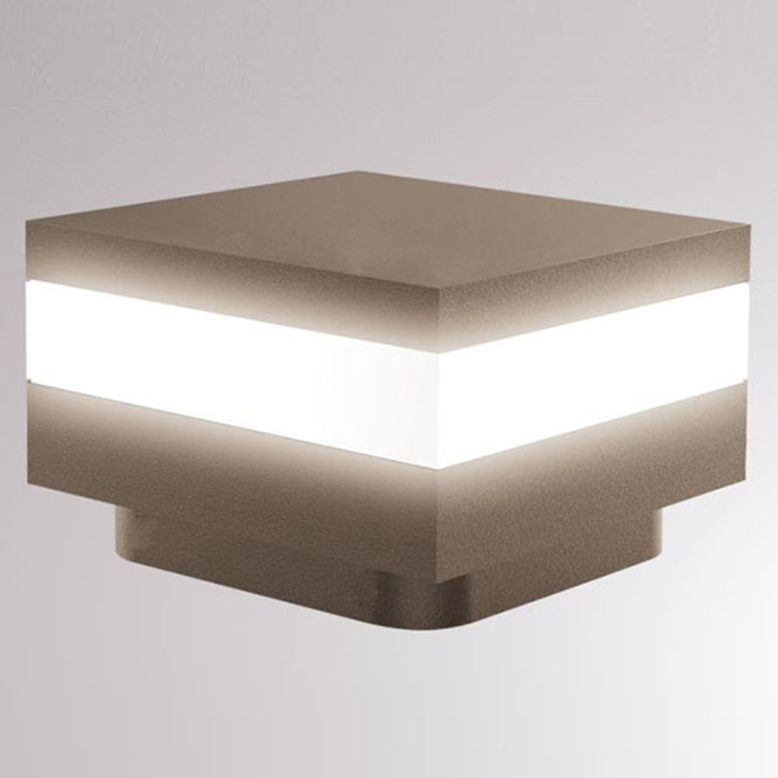LOUM Mash -LED-pollarivalaisin, IP65, terra
