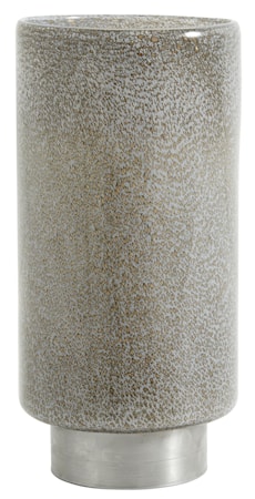 Kynttilänjalka/Maljakko Lasi & Metalli Harmaa 31cm