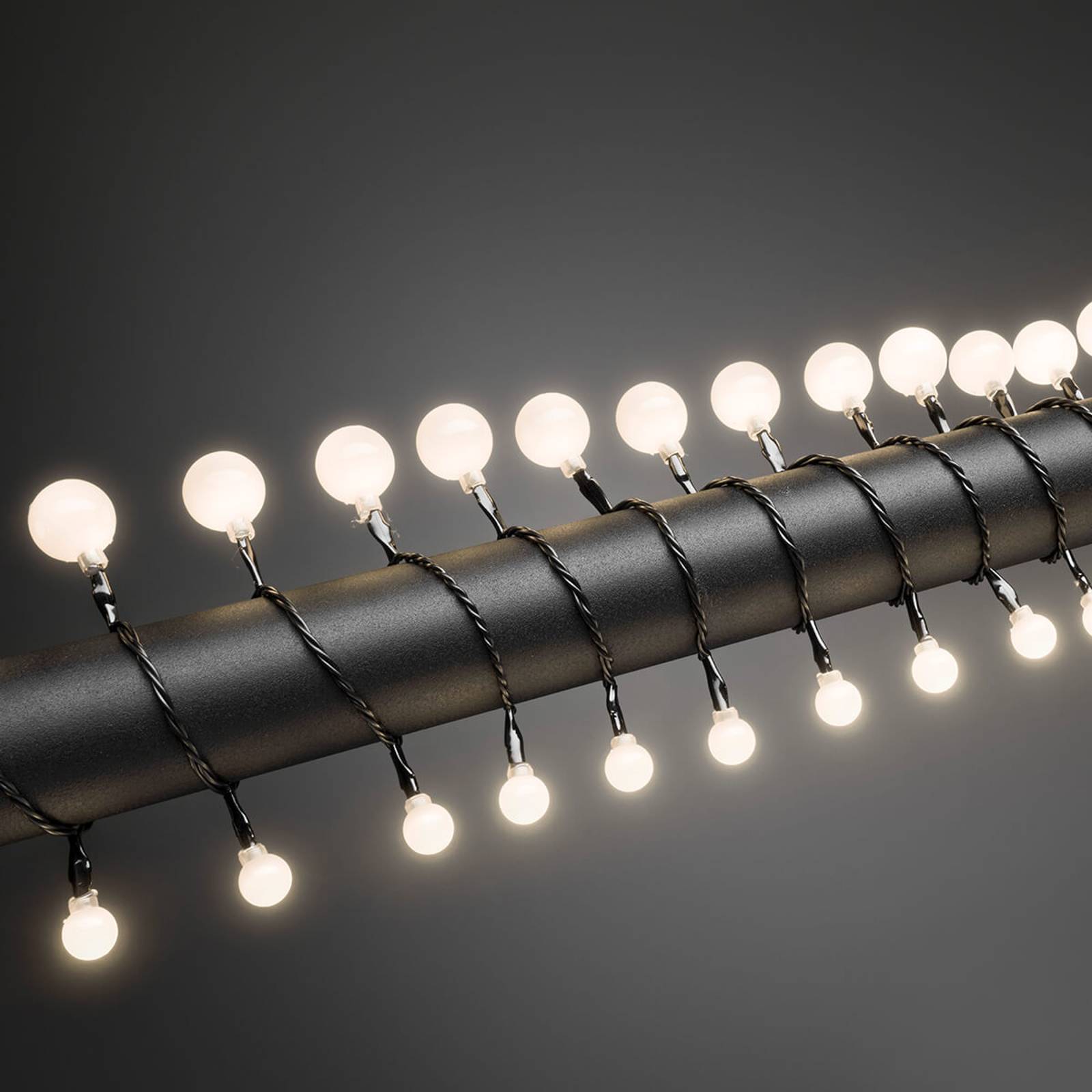 Valoketju Pallo LED lämmin valkoinen 80-lamppuinen