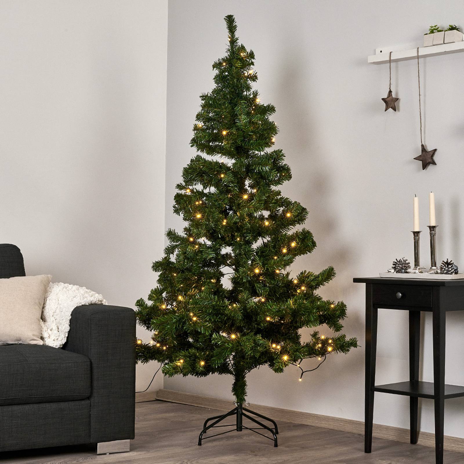 LED-joulukuusi 180 cm, 180 LED-valoa