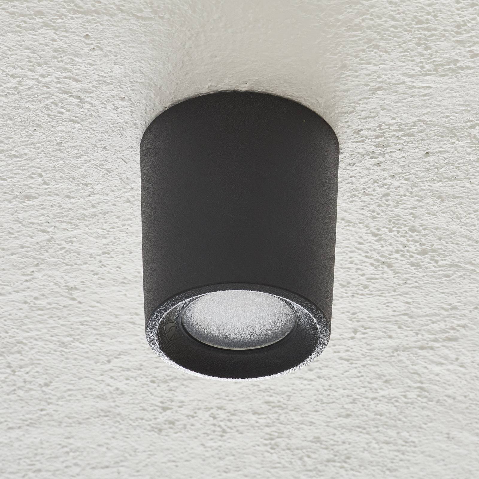 Livia-alasvalo Ø 9,6 cm CCT musta/frosted