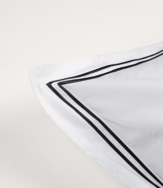 Milano percale tyynyliina valkoinen