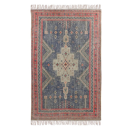 Printed Matto Red/Blue Pehmustettu 150 x 240 cm