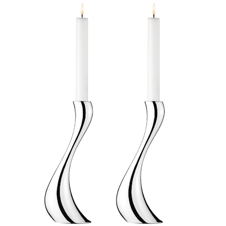 Cobra kynttilänjalka Suuri 2pack Ruostumaton teräs