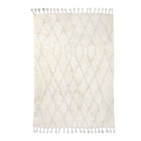 Woolen berber Matto zigzag Light Blue 180 x 280 cm
