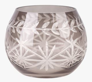Starry round kynttilälyhty harmaa
