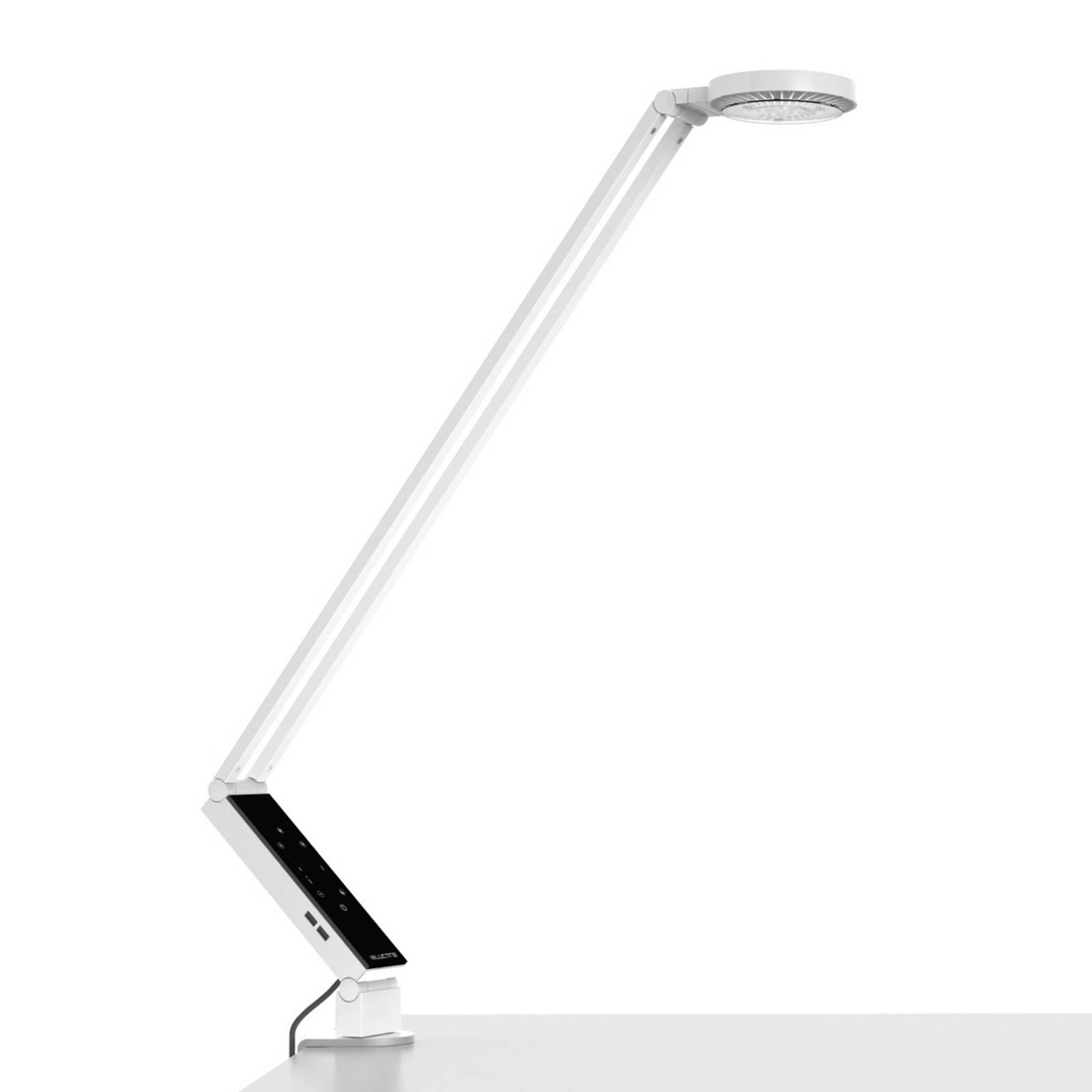 Luctra TableProRadial pöytävalo, klipsi, valkoinen