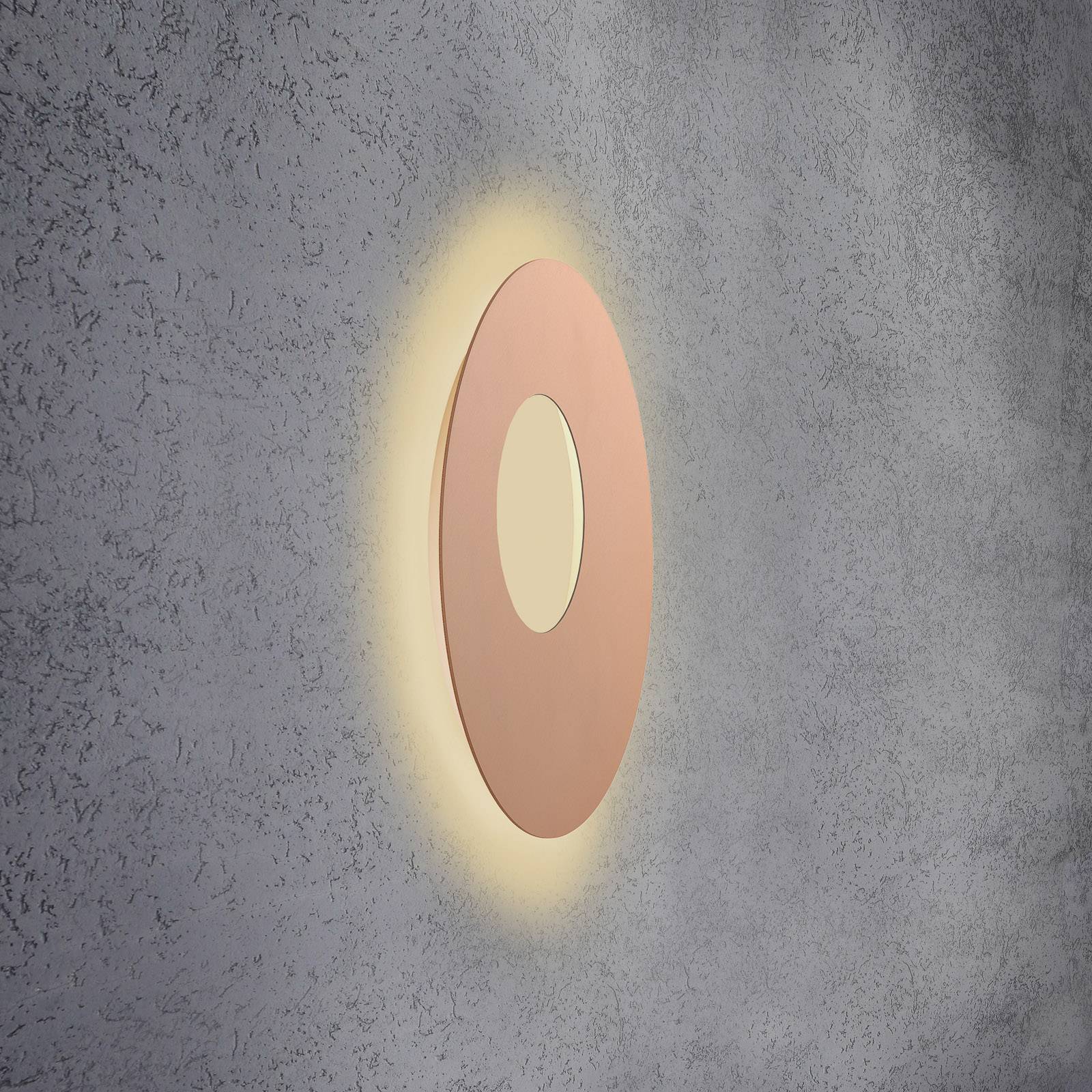 Escale Blade Open -LED-seinävalaisin, roosa, Ø59cm