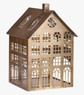 House kynttilälyhty messinki