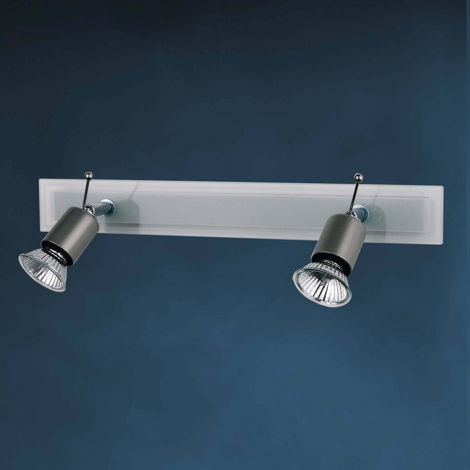 SARA-kattovalaisin lasivarjostimella, 2-lamp.