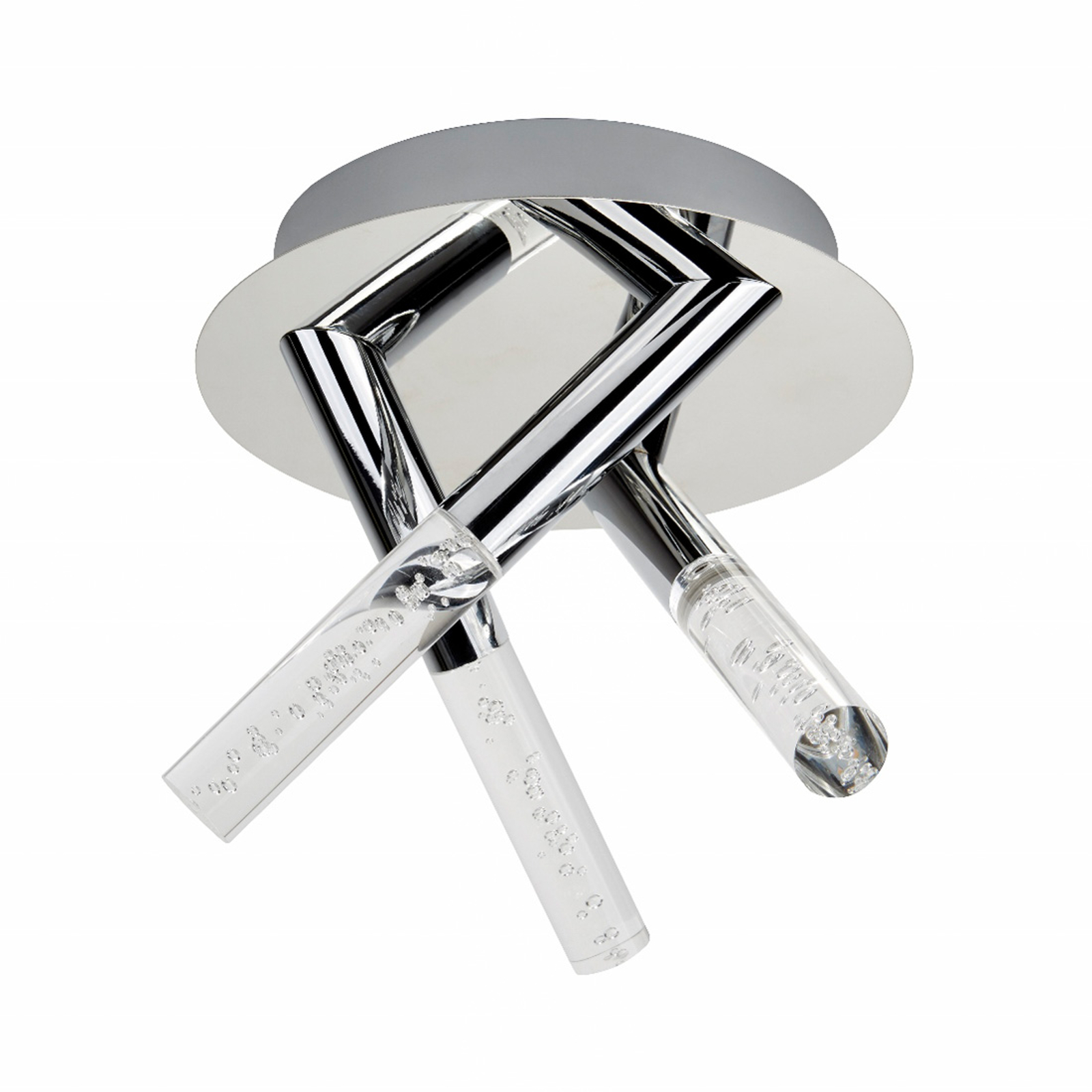 Flush Bubbles -LED-kattovalo, IP44, 3-lamppuinen