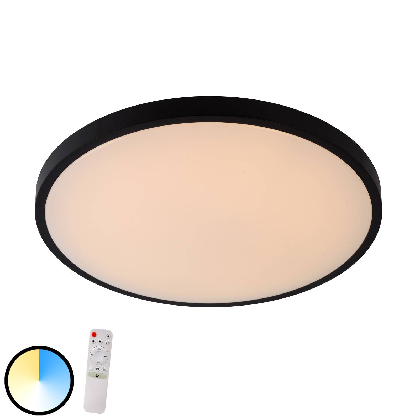 LED-kattovalaisin Polaris dim to warm Ø 45,7 cm