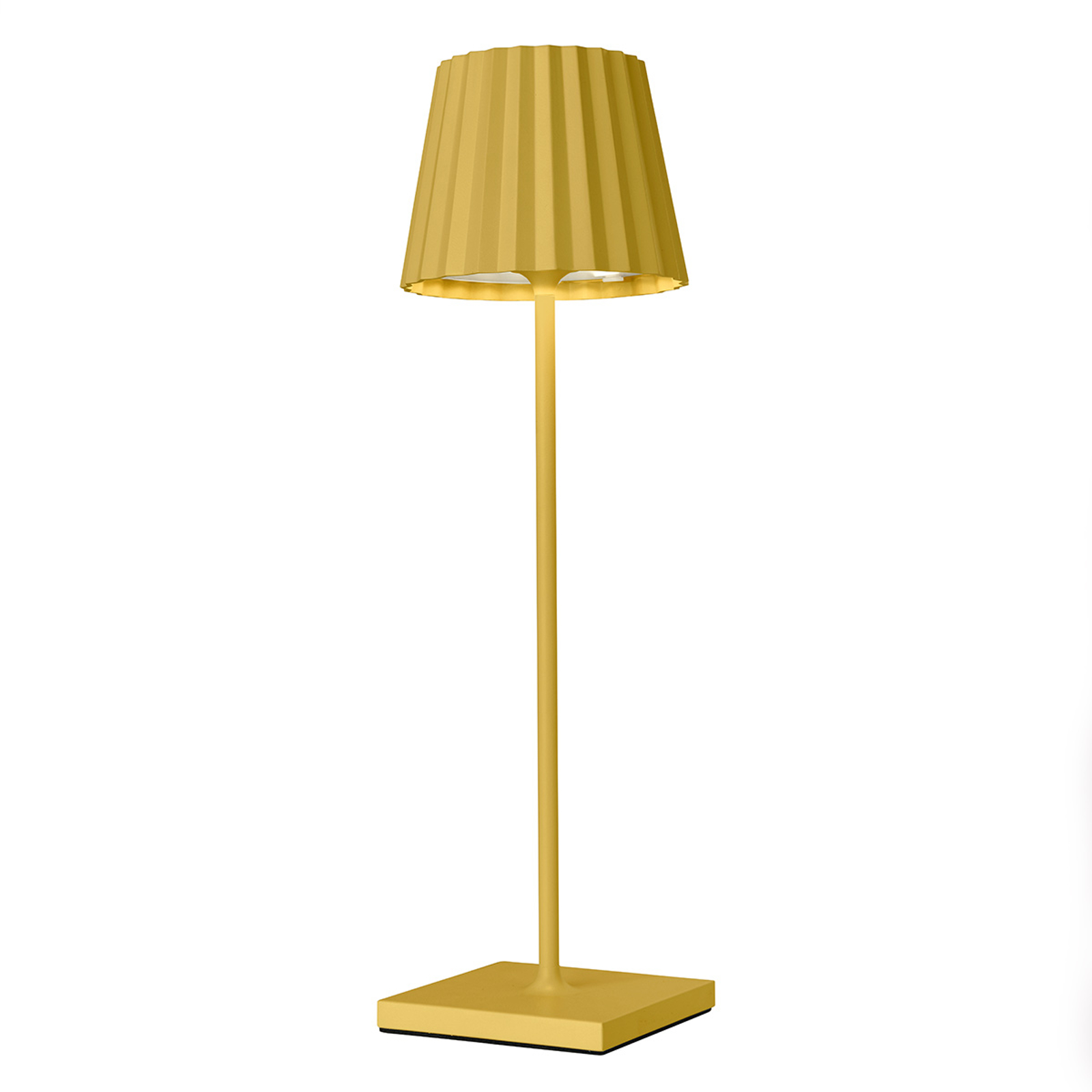 Troll 2.0 -LED-ulkopöytälamppu, keltainen