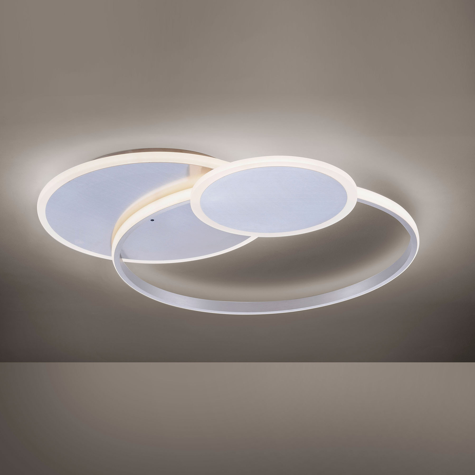 LED-kattovalaisin Emilio, kaukosäädin, pyöreä