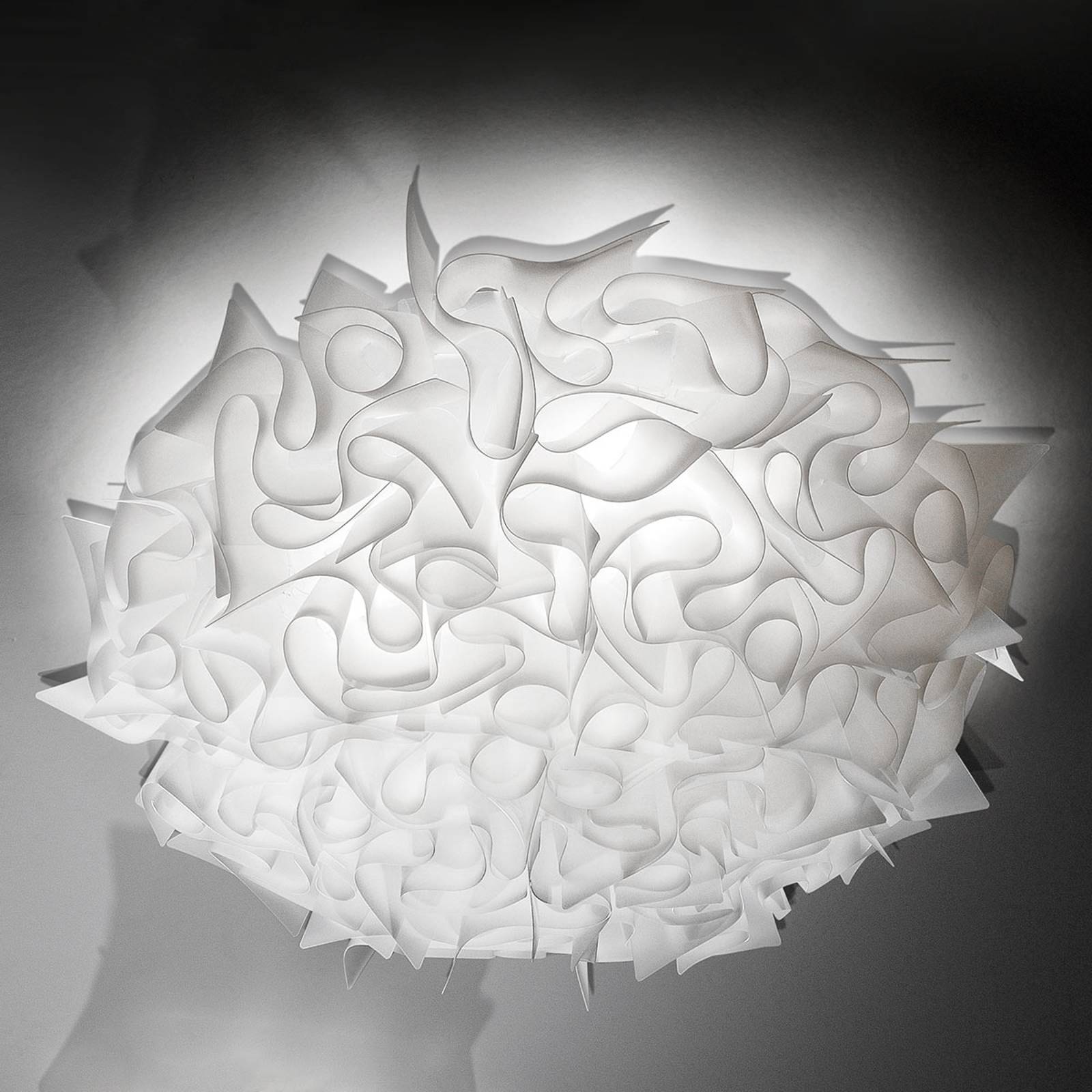 Slamp Veli -design-kattovalo, Ø 78 cm, opaali