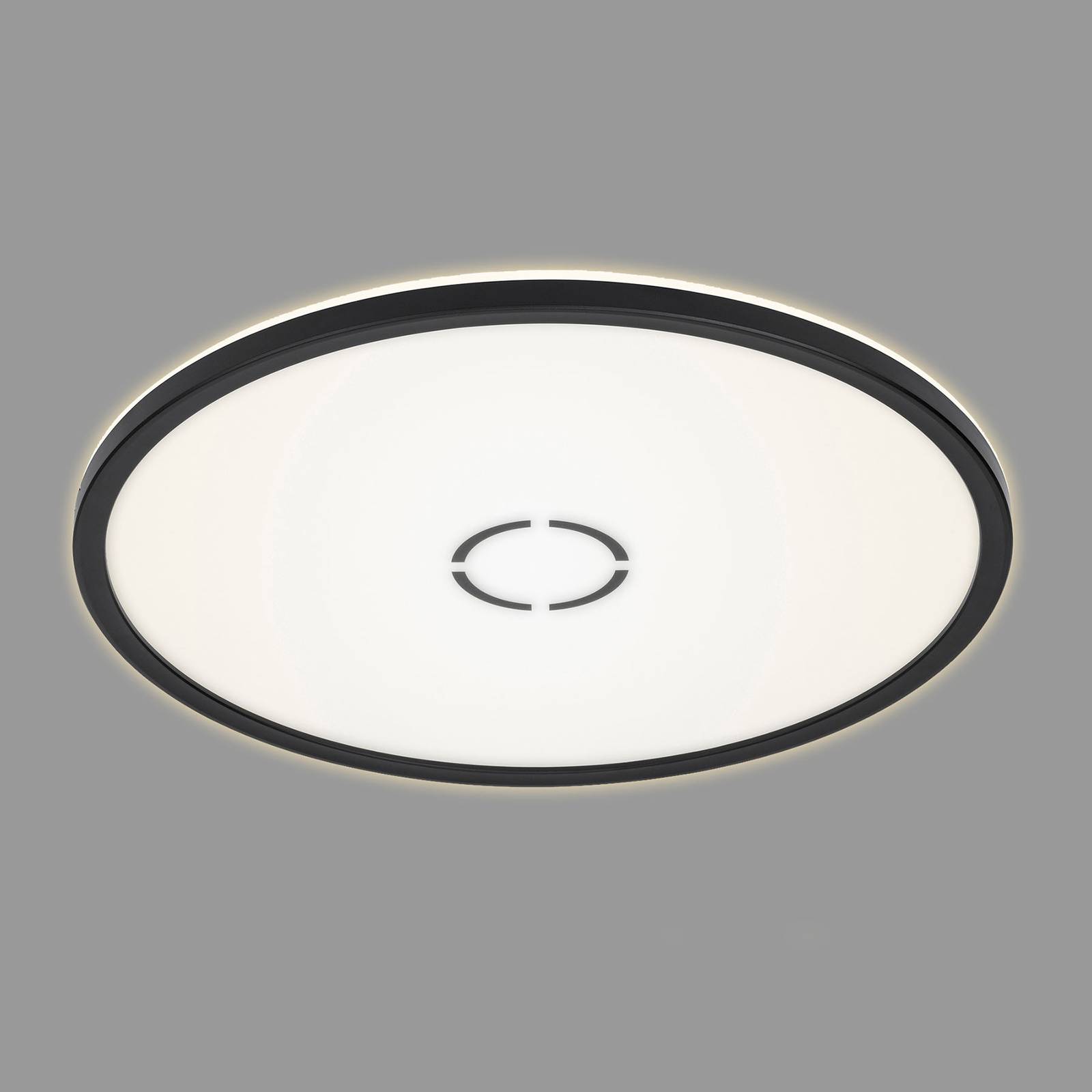 LED-kattovalaisin Free, Ø 42 cm, musta