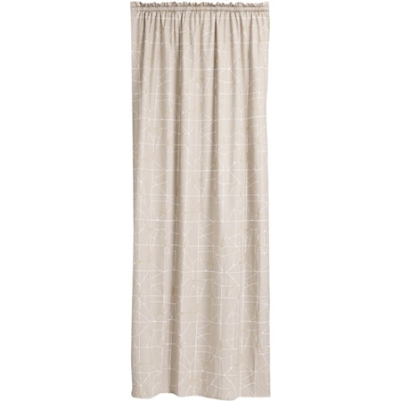 Finlayson Loisto Verho 100% Puuvilla 140x250 cm Beige/Valkoinen/Kulta