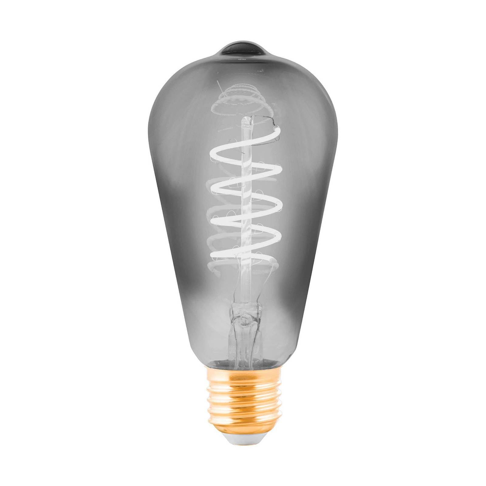 LED-lamppu E27 4W rustiikki musta, läpinäkyvä
