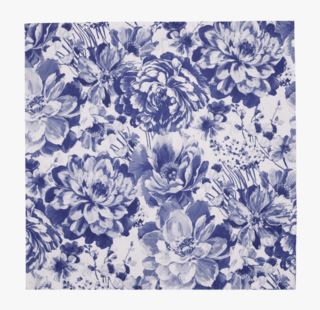 Blue flowers ruokaservetit sininen