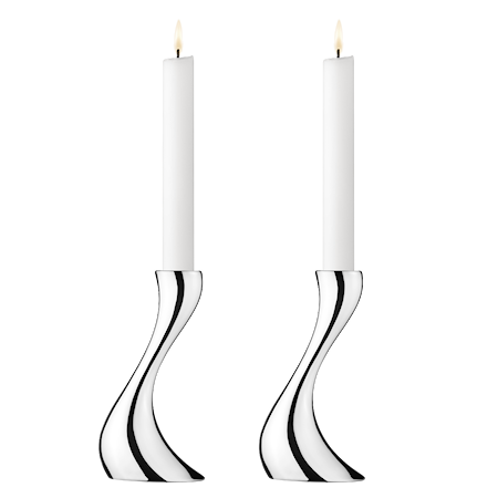 Cobra kynttilänjalka Pieni 2pack Ruostumaton teräs