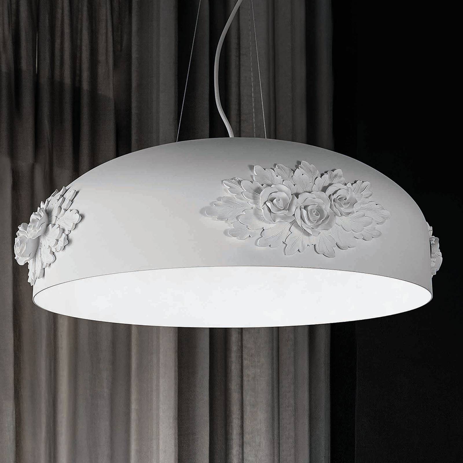 LED-riippuvalaisin Dame, valkoinen, 65 cm
