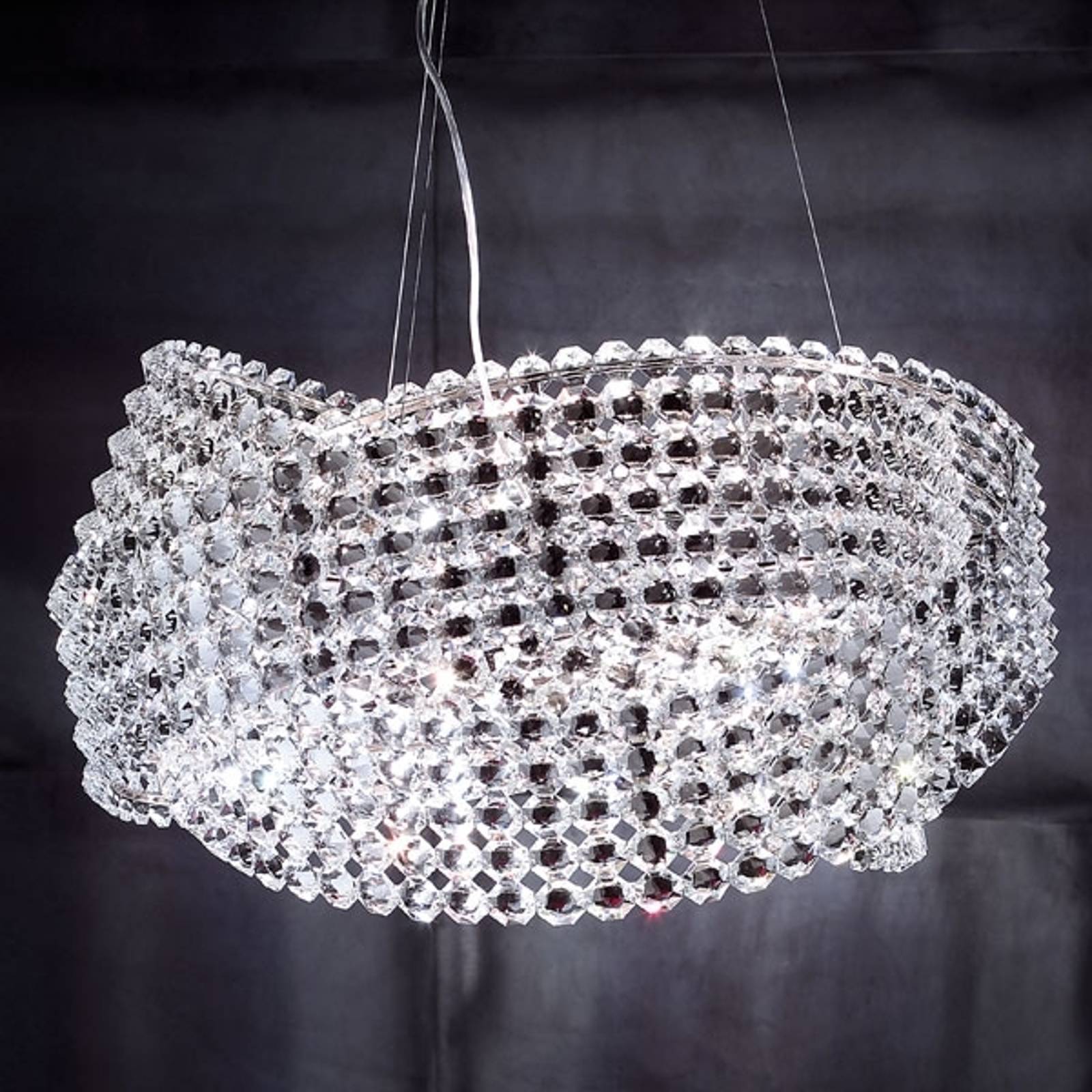 Kristalliriippuvalaisin Diamante Ø 65 cm