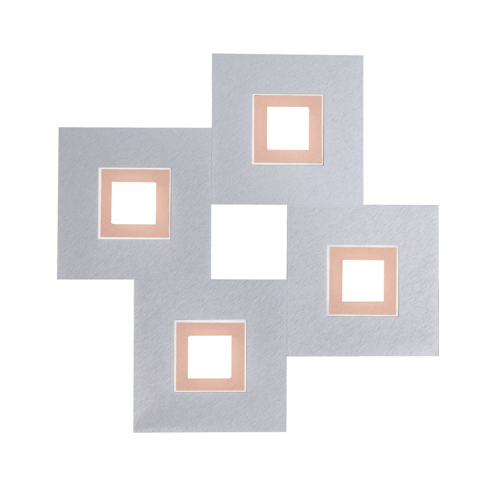 GROSSMANN Karree 4-lamppuinen 50x50 alumiini