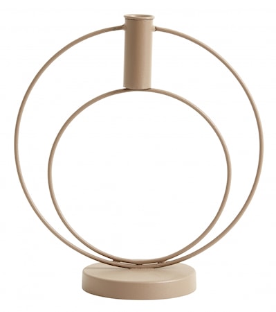 CIRCLES Kynttilänjalka Rauta Vaaleanruskea