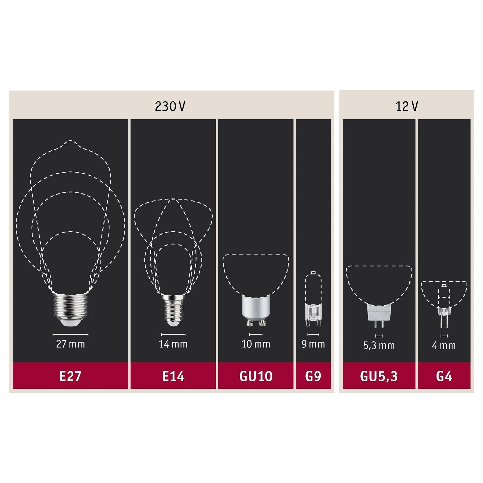 Paulmann-LED-lamppu E27 Filament sininen 2,2W