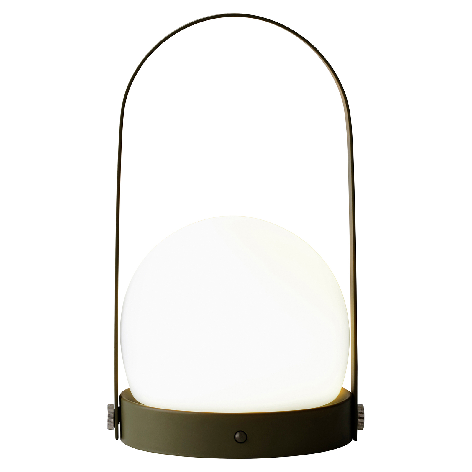 Menu Carrie LED-koristevalaisin, ladattava, oliivi
