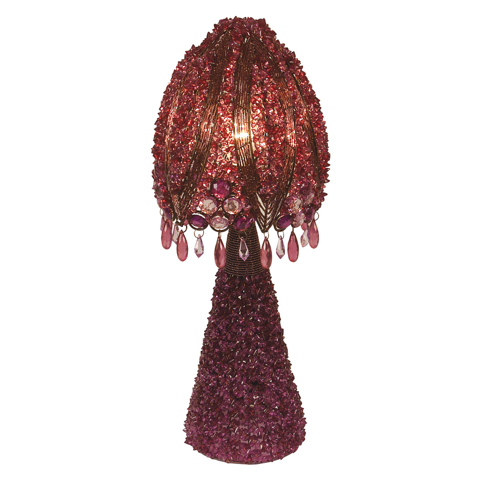Perla-pöytävalaisin 45 cm, violetti
