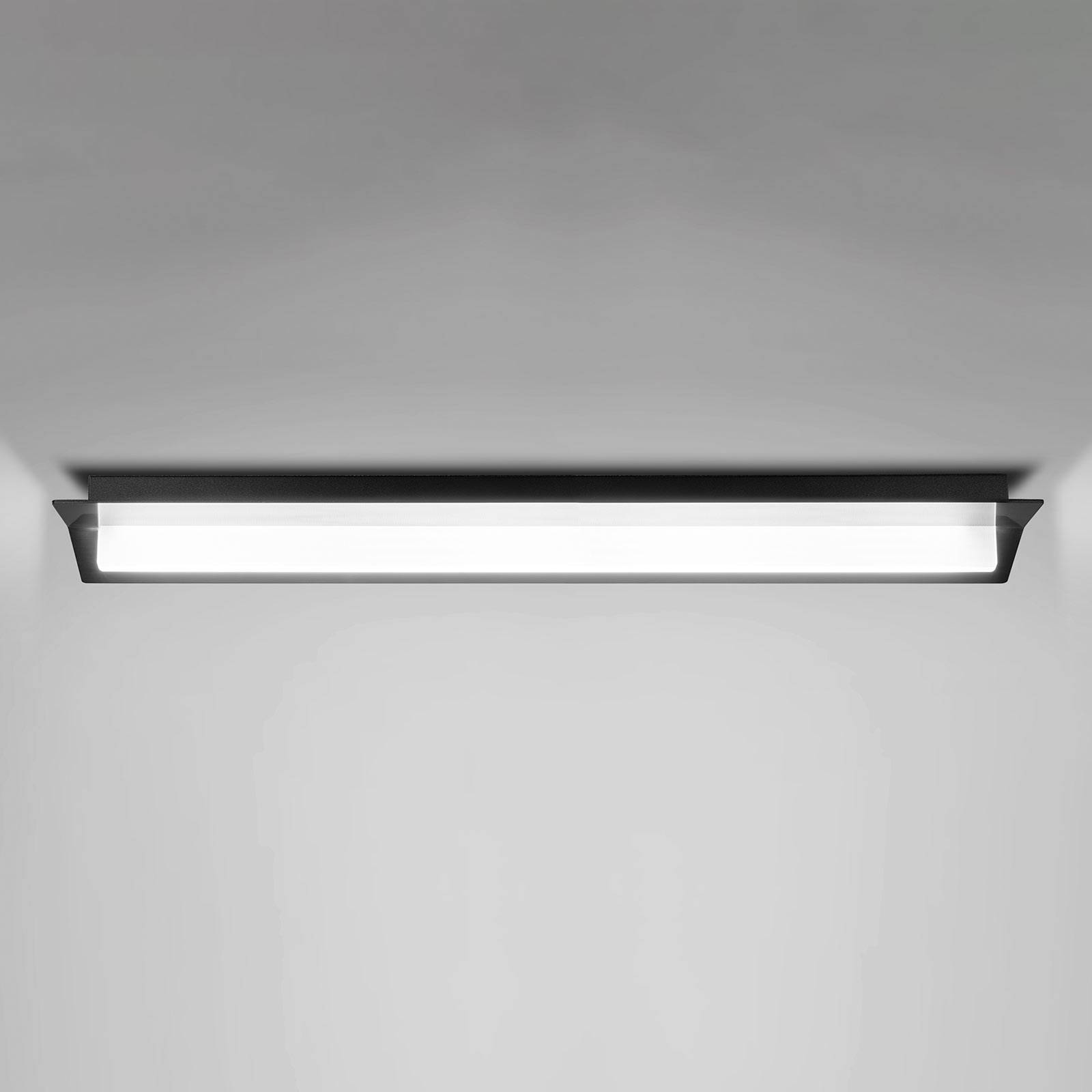 LED-kattovalaisin Flurry, 70 cm, musta