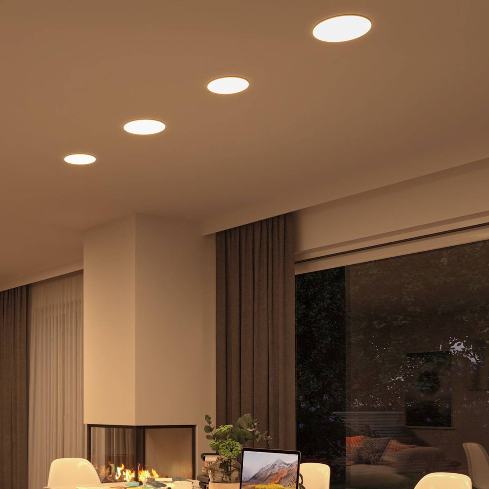 Paulmann-LED-paneeli Veluna, 3-Step CCT 21,5cm