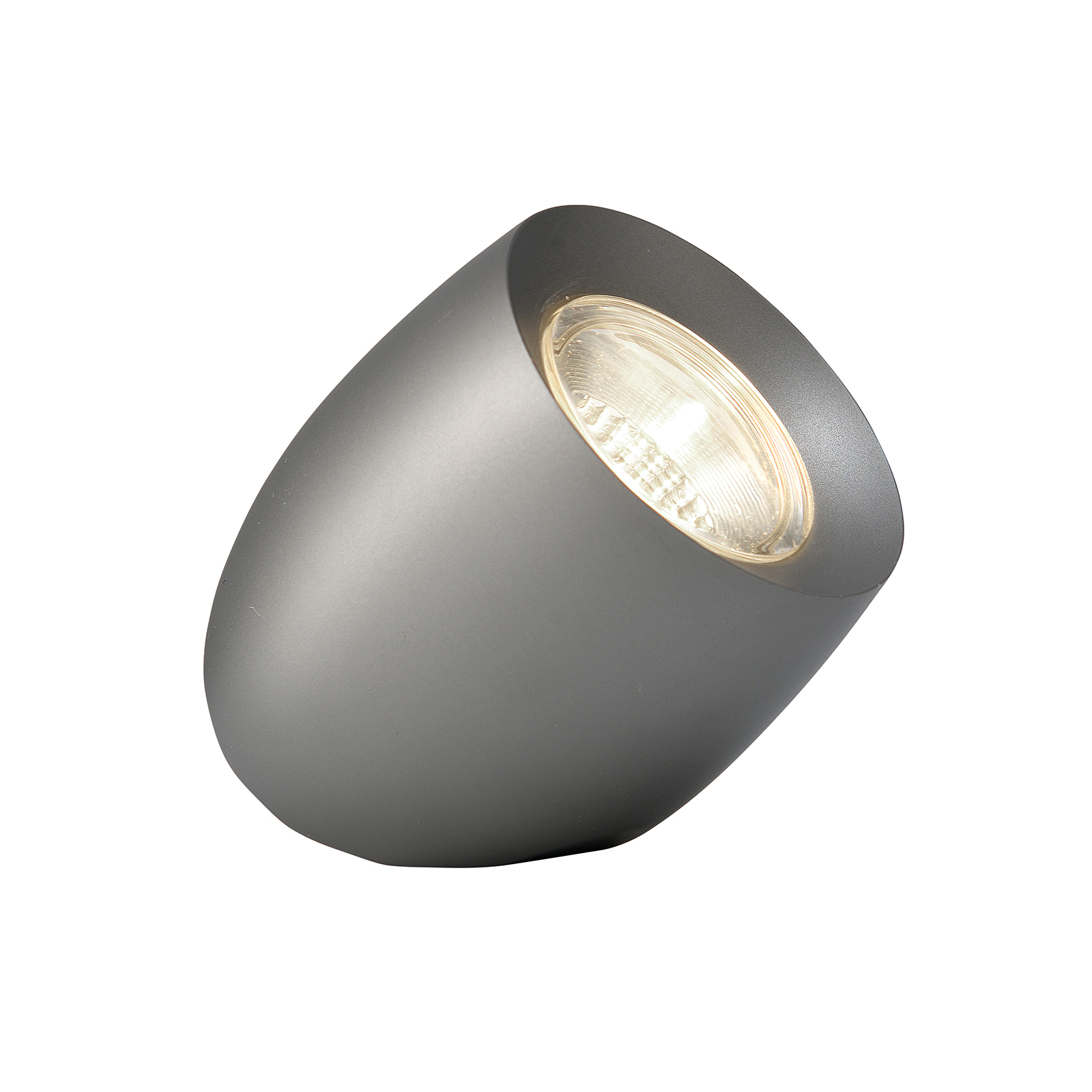 LED-pöytälamppu Ovola, harmaa matta