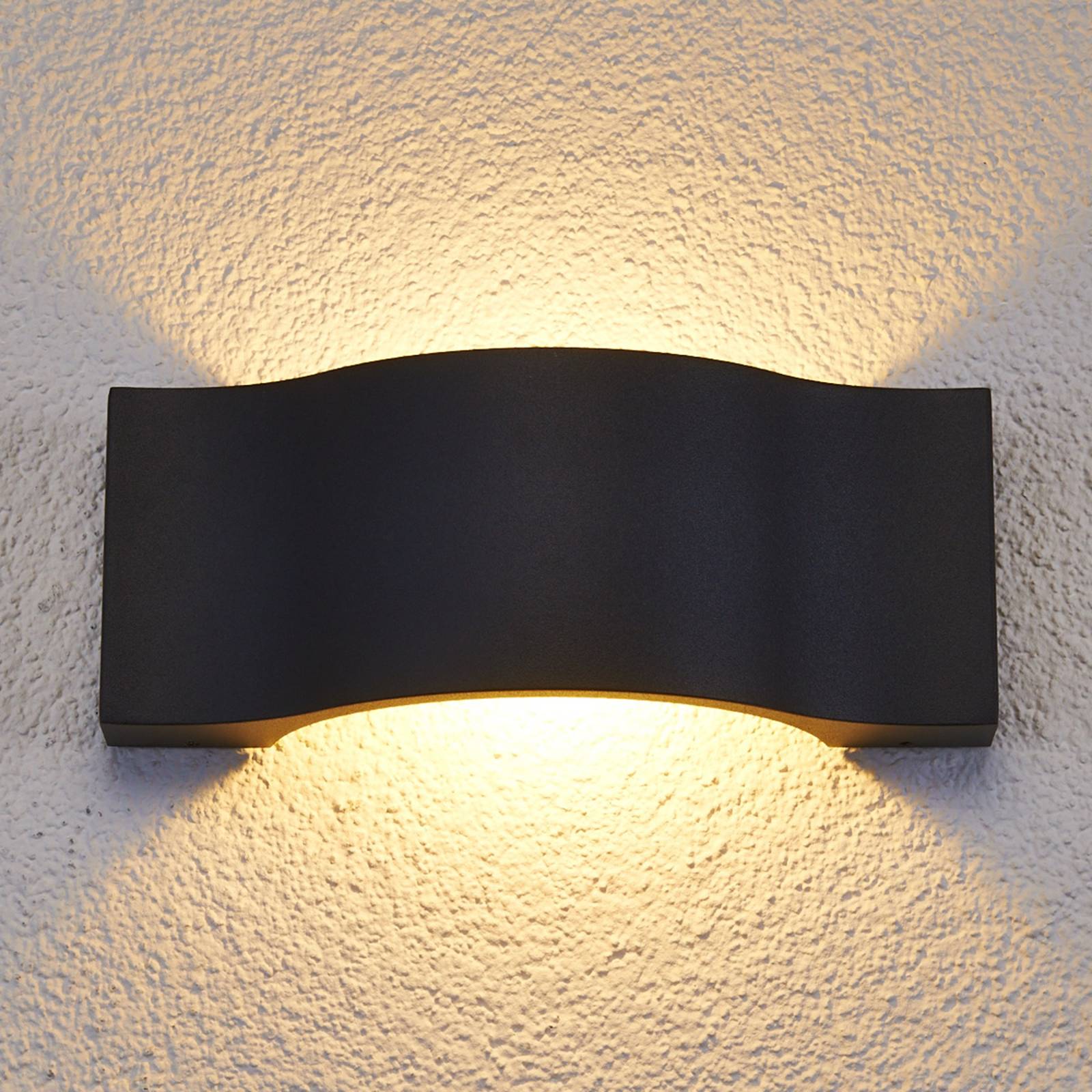Elegantti LED-ulkoseinävalaisin Jace grafiitti