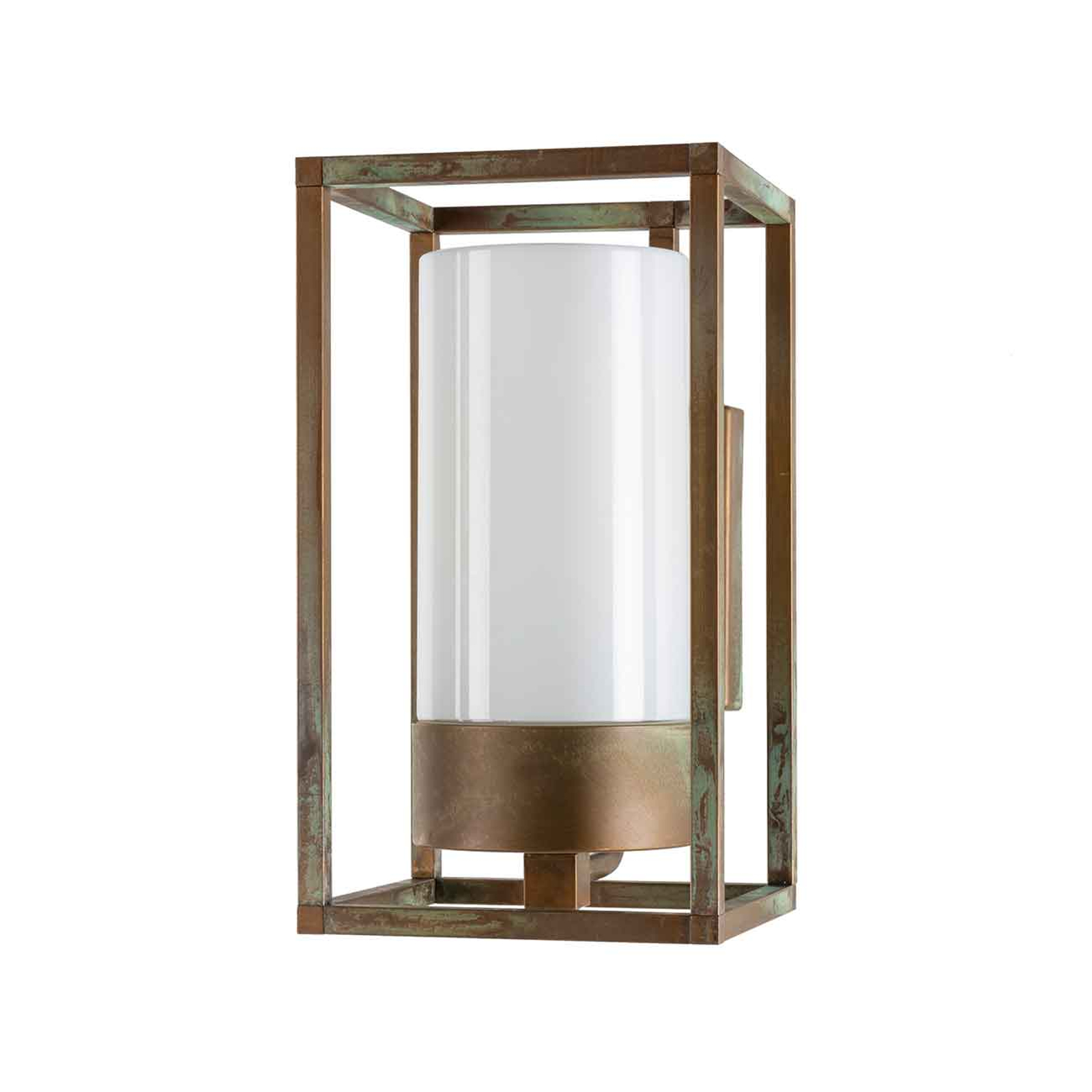 Ulkoseinälamppu Cubic³ 3364 messinki/opaali