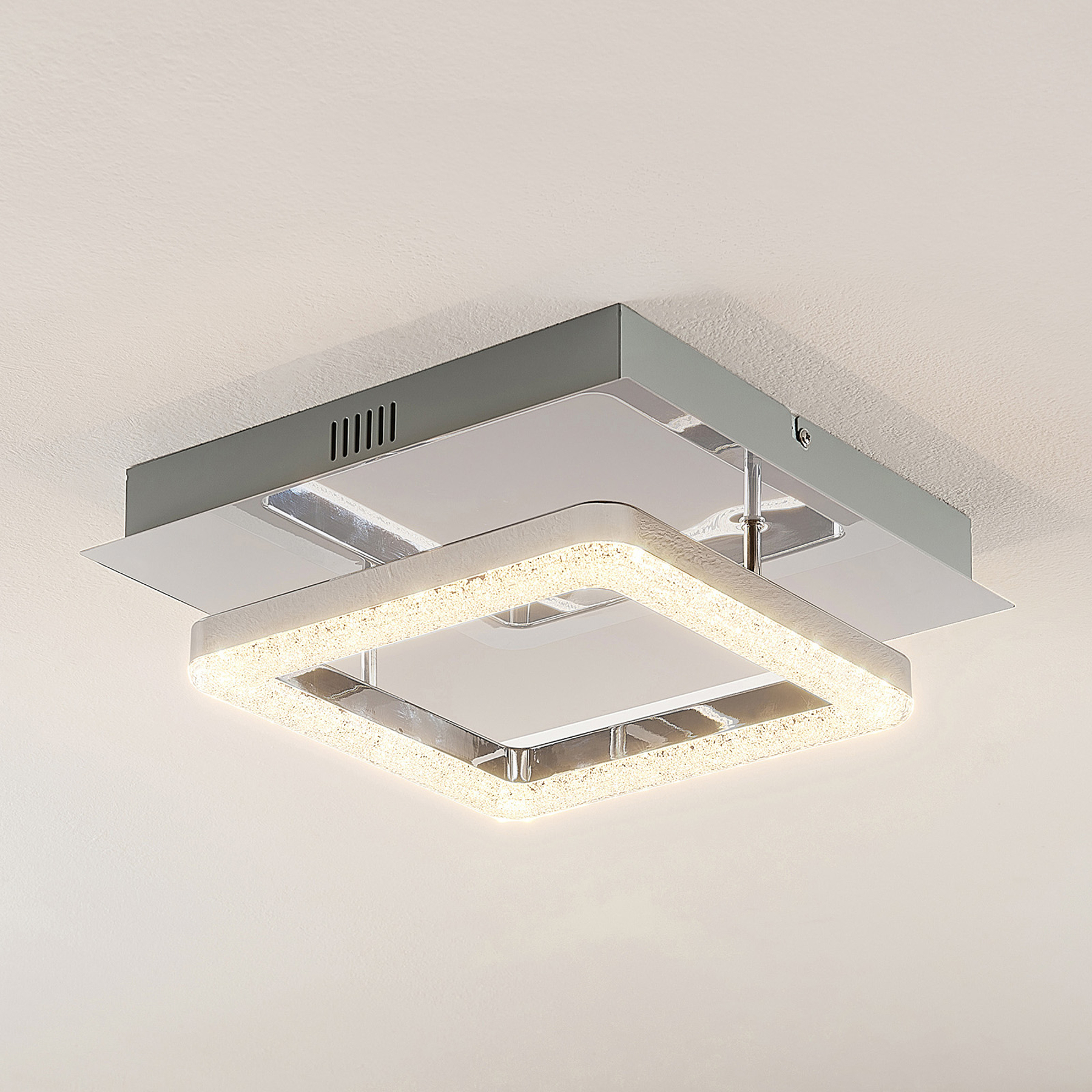 Lindby Charleen -LED-kattovalo, kromattu
