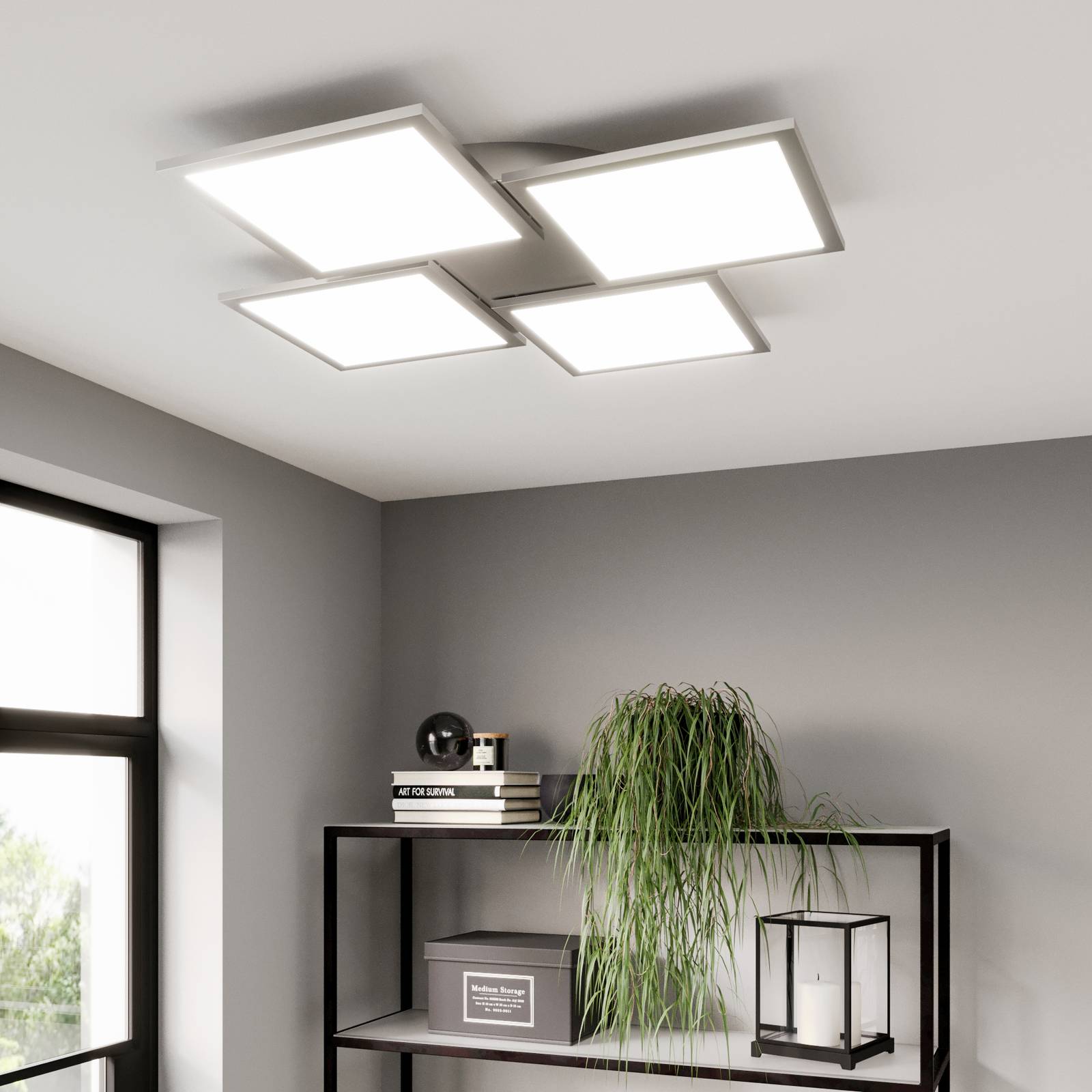 LED-kattovalaisin Ilira, CCT, 4-lamppuinen