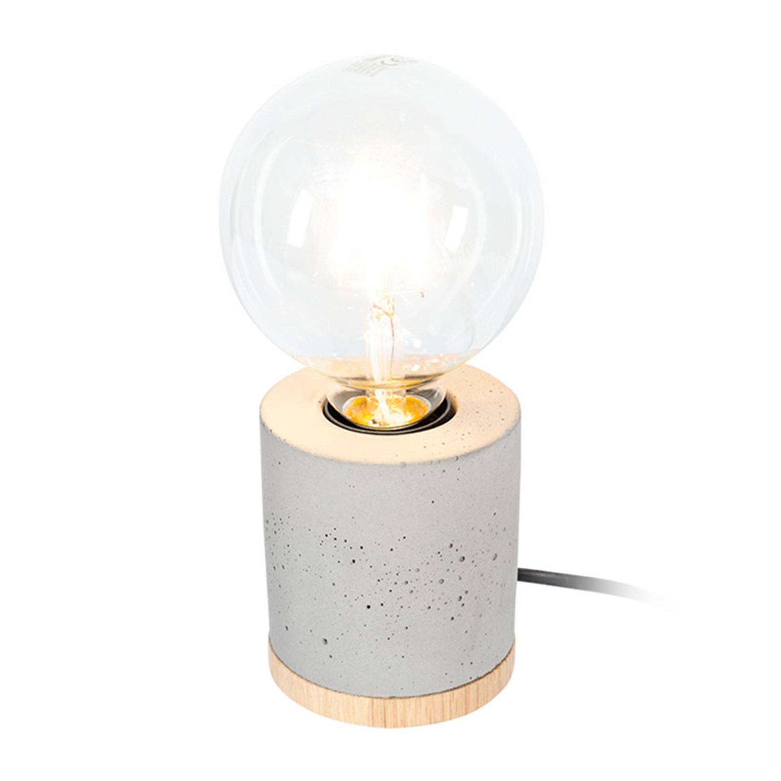 Envolight Jasper -pöytälamppu, betoni/tammi